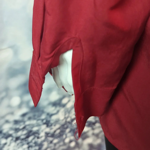 Potomac Collection sz L Vintage 100% Silk Buttons Down Tunic Top / Blouse - Picture 4 of 6